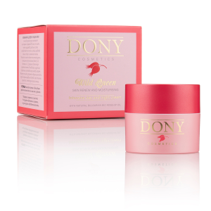 Околоочен anti-age крем Wild Queen от Dony Cosmetics с опаковка върху бял фон за хидратация и изглаждане на кожата около очите