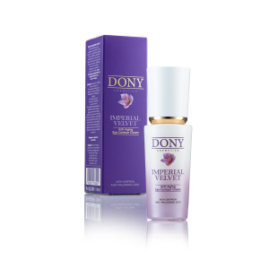 Луксозен анти-ейдж околоочен крем Imperial Velvet от Dony Cosmetics с лифтинг ефект и хиалуронова киселина.